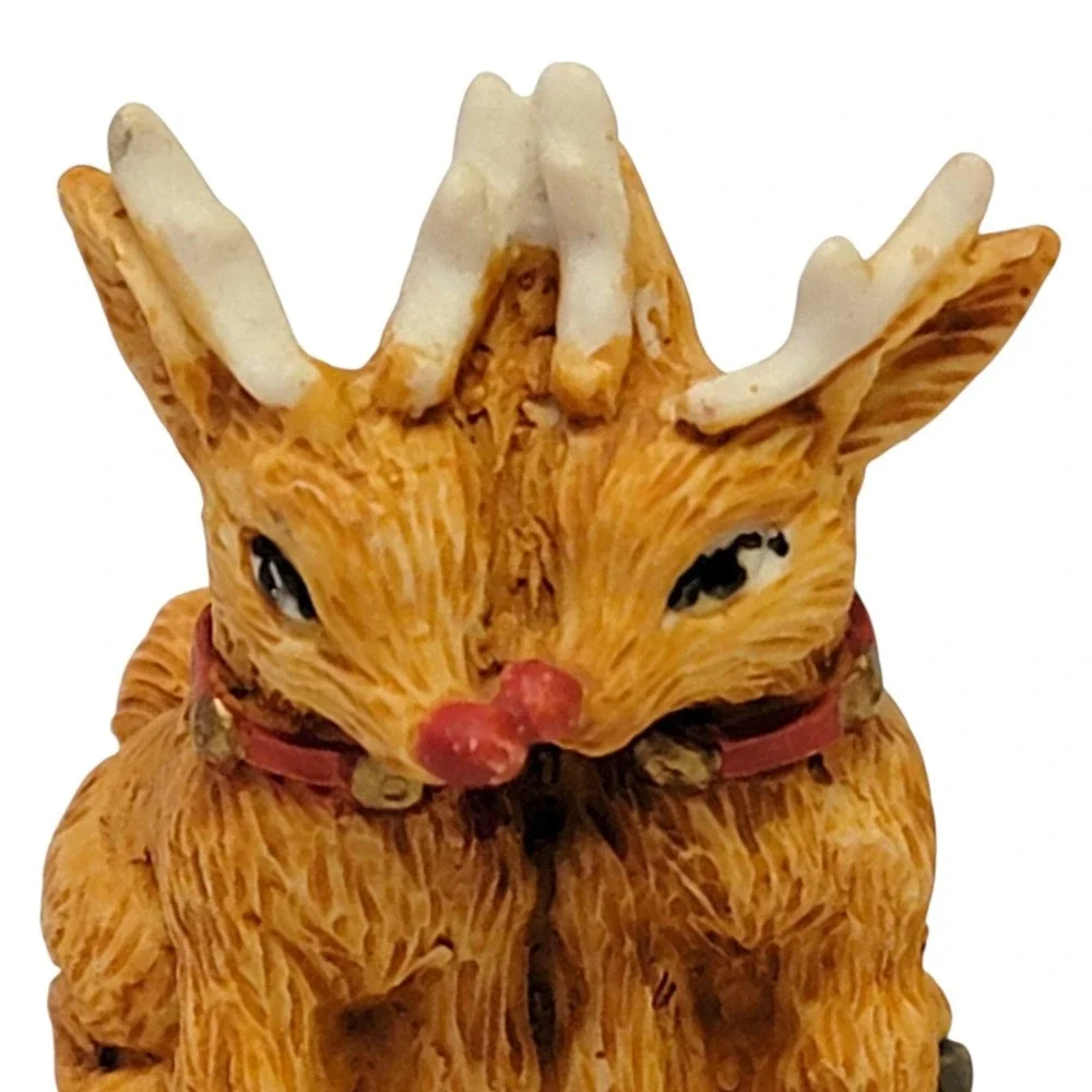 VTG 80s Rudolph Reindeer Figurine 1.75